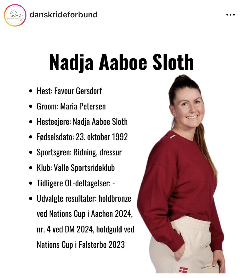 Vallø Sportsrideklub ønsker Nadja tillykke med udtagelsen som reserve til OL. Super flot 🇩🇰🇩🇰🇩🇰